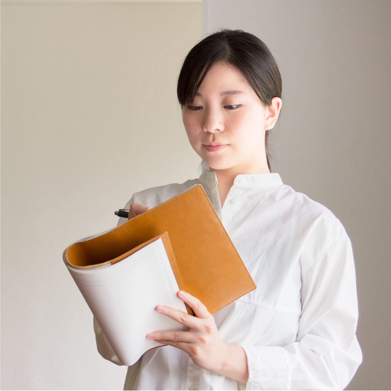[asoboze] TO-V172 Notebook Cover, B5, Genuine Leather, Made in Japan,