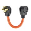 1.5FT NEMA 14-50P to 6-50R Welder Adapter Cord, Heavy Duty 50Amp 250V STW 6AWG*3C Generator or RV Converter, The Cable UL Certification,Orange