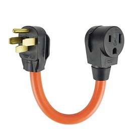 1.5FT NEMA 14-50P to 6-50R Welder Adapter Cord, Heavy Duty 50Amp 250V STW 6AWG*3C Generator or RV Converter, The Cable UL Certification,Orange