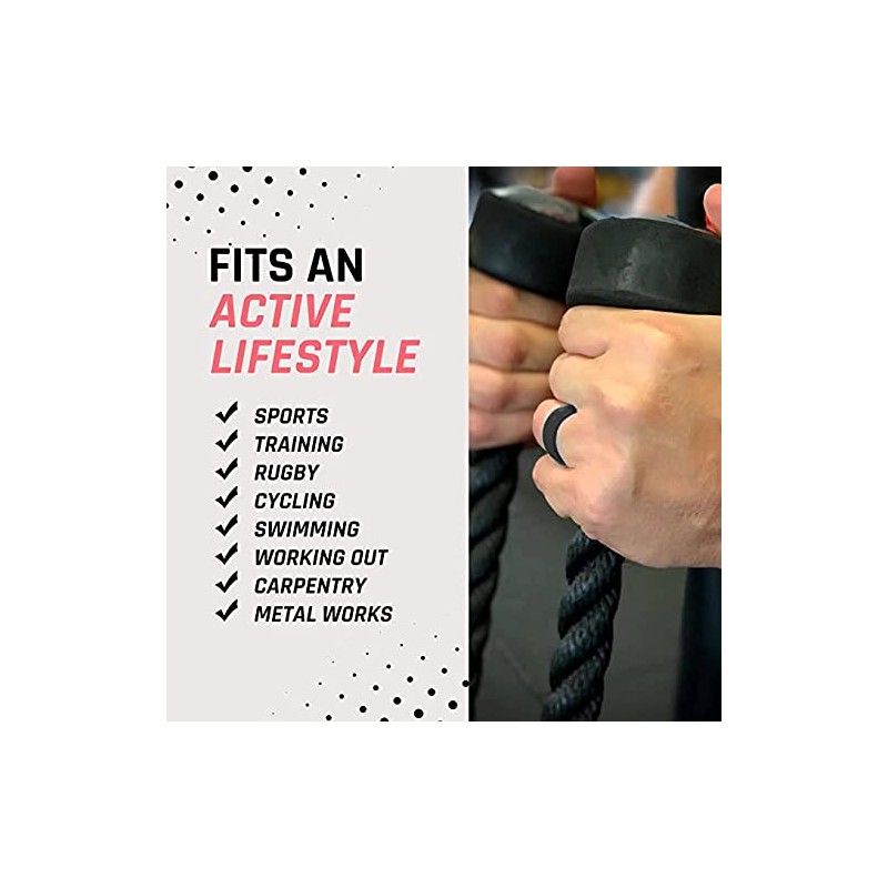 botthms - Men’s Dual Tone Silicone Rings, Silicone Wedding Rings,