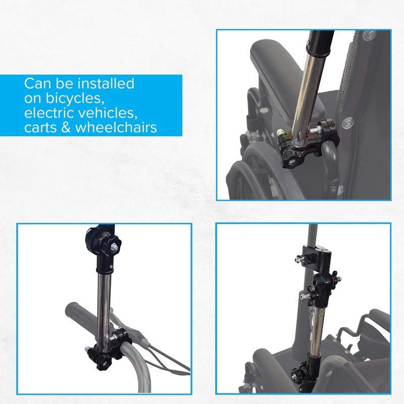 Elderly Mobility Scooter Umbrella Holder,Universal Adjustable Stretch Umbrella Stand for