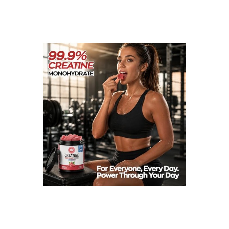 Creatine Gummies, (160 Count) NSF Certified, 5000mg Creatine Monohydrate per
