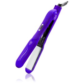 ISO Beauty ISOGCTPUR-705 Digital Infrared Technology 1.5' Titanium-Plated Flat Iron - Gold Collection - Purple