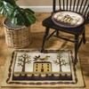 Park Designs Bless Our Home Hooked Chair Pad, Farmhouse Style