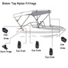 Boat Bimini parte superior 7/8 pulgadas, accesorios de nailon de