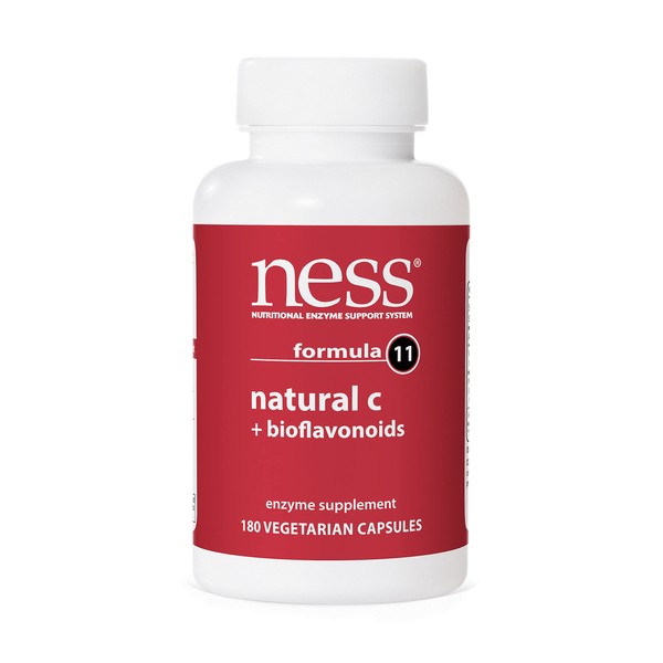 NESS Enzymes Natural C w/Bioflavonoids #11 180 caps