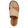 Franco Sarto Womens Sia Fashion Slide Sandal Natural Beige Raffia
