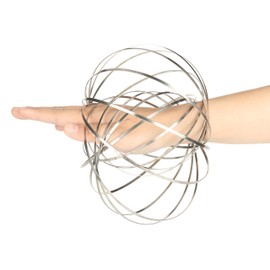 Bnineteenteam 2 Pieces Magic Bracelet Stainless Steel Stress Relief Ring Toy for Kids and Adults