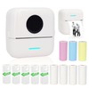 Vicbear Vicbear Mini Portable Printer, Inkless Sticker Printer with 12