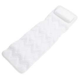 Full Body Bath Pillow - Bath Mattress Cushion with Adjustable Height Support, Ergonomic Design, 5D Breathable Mesh, Non-Slip Suction Cups for Bathtub Comfort