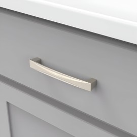 Hickory Hardware Crest Collection Pull 5-1/16 Inch (128mm) Center to Center Matte Black Finish