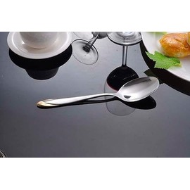 Luxury Signature Cutlery Set, for 1-6 People, Stainless Steel (2-Tone Gold, 1 Person (4 Pcs))