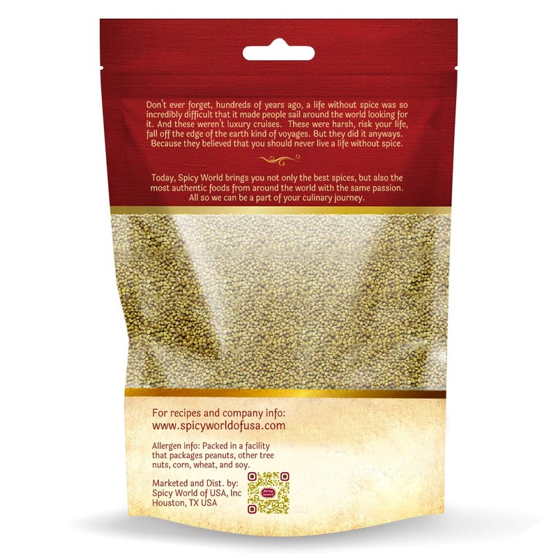 Spicy World Coriander Seeds Whole 3.5 Ounce Bag - Pure,