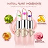 firstfly Pack of 6 Crystal Flower Jelly Lipstick, Long Lasting