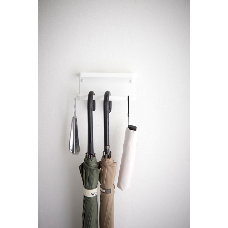 Yamazaki 6693 SMART White Steel Umbrella Holder Wall Mounted Minimalist