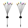 2 Pack Solar Powered LED Pendant Lights Firefly Lights Outdoor