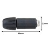 Kijima 204-1316 Bar End Caps, Nylon, Small Head, Black, Set