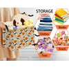 BOOHIT Large Woodland Baby Toy Basket Collapsible Kids Storage Bin