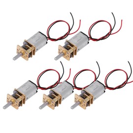 5x Micro Mini N20 Gear Motor DC 5V Slow Speed Full Metal Gearbox Reducer Toy