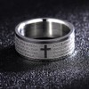 ZENSE - Men's ring with Our Father prayer Latin cross