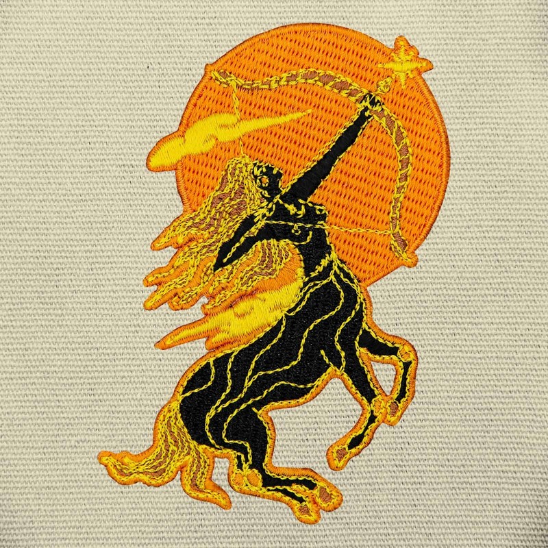 ZEGINs The Centaur Archery Patch Embroidered Applique Badge Iron On