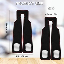 Car Seat Back Double Hook,Car Headrest Hook,Car Seat Back Storage Hook,Car Hooks for Headrest,Car Hanger Storage Car Seat Back Organizer for Bags,Purses,Handbags (Black)