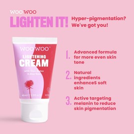 WooWoo It Takes Two! Natural Intimate Hair Removal Cream 100ml & Lighten It! Skin Brightening Cream 40ml