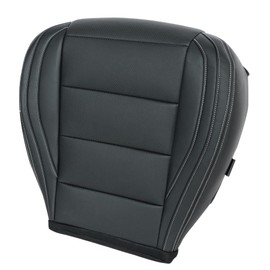 AOUTTUOA Black Driver Side Bottom Perforated Replacement Microfiber Leather Replacement Seat Cover #41 E1 Compatible with Ford Mustang 2015 2016 2017 2018 2019 2020 2021 2022 2023