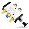 ERGAOBOY 3/8" BSP 5 Way Pneumatic Solenoid Valve with 2
