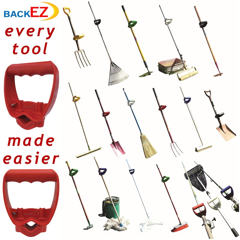 Back-Saving Tool Handle Attachment, EVR-Grip Upgrade, Labor-Saving Ergonomic Shovel Add-on