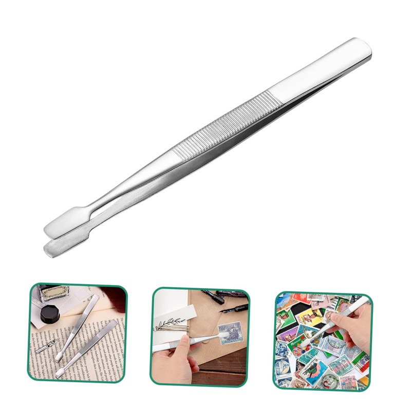 OHPHCALL 30pcs Stainless Steel Tweezers for Jewelry Making Crafting and