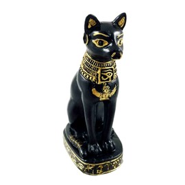 Gifts & Decor Egyptian Protector Guardian Deity Ubasti Bastet Cat Dollhouse Miniature Figurine 3" H