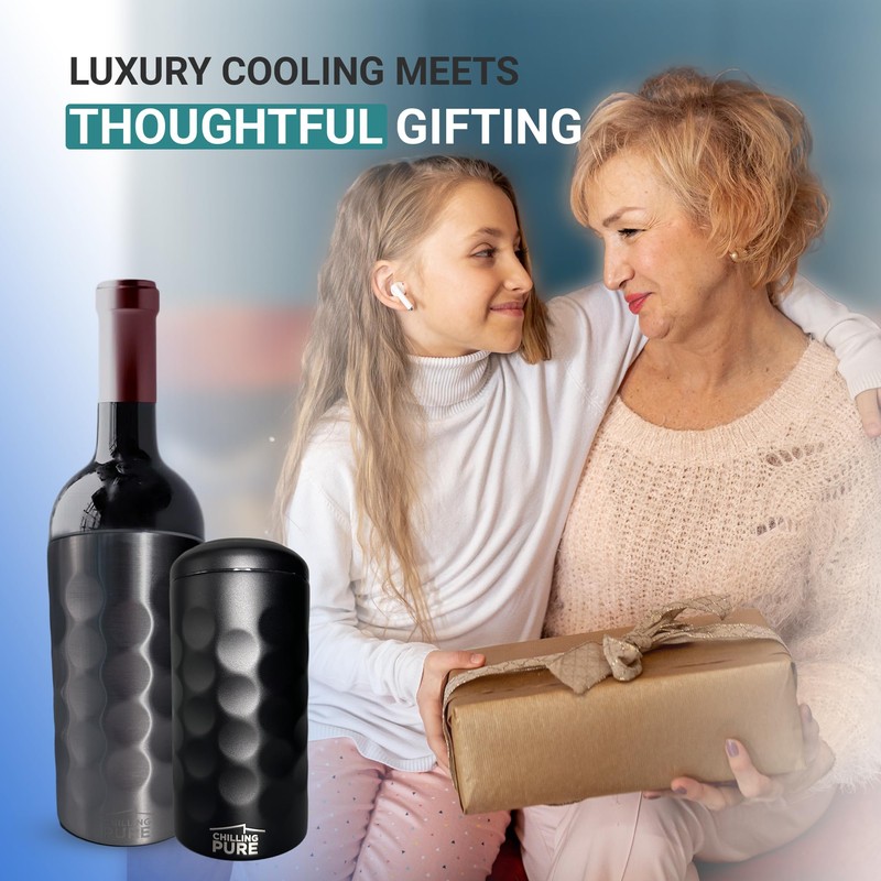 Vacuum Insulated Stainless Steel Wine & Champagne Bottle Cooler –