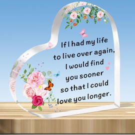 JMIMO Valentines Gifts For Girlfriend Wife Heart Plaque Keepsake Love Gifts for Her Girlfriend, Girlfriend Birthday Gifts Romantic Anniversary Christmas Love Gifts