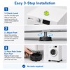 4 Pcs Washing Machine Anti-Vibration Pads with Spirit Level, 62