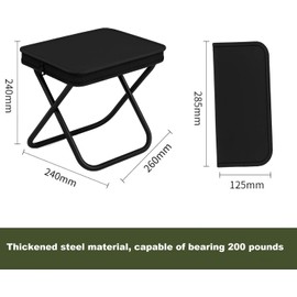 YeahBoom Camping Stool, Portable Folding Stool, Mini Folding Stool and Lightweight Seat Folding Stool for Travel