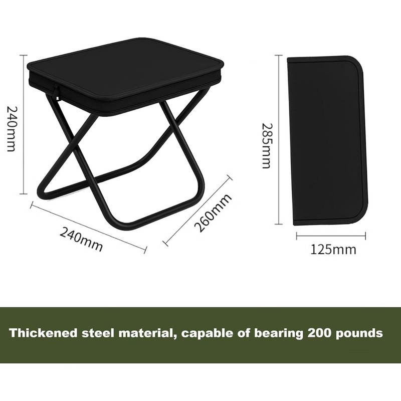 YeahBoom Camping Stool, Portable Folding Stool, Mini Folding Stool and
