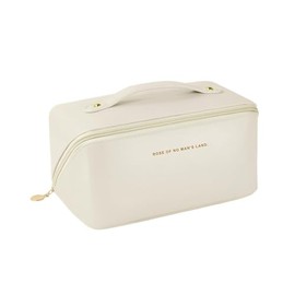Bolsas de Aseo para Mujeres para Vacación Baño y Viajes Crema | Gran capacidad, organizador de cosméticos con bolsillo húmedo para artículos de tocado
