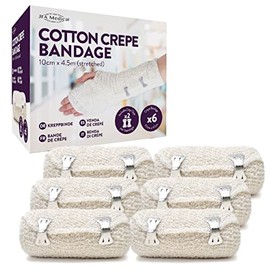 Cotton Crepe Bandages 10cm x 4.5m - Box of 6