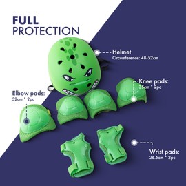 KAYMAN Kids Bike Helmet age 3 to 12, Adjustable Safety Gear for Boys and Girls, Suited to Scooter, Cycling, Skateboard & Roller Skating - Protection for Boys & Girls