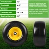 AR-PRO (2-Pack) 13x6.50-6 Flat Free Tire and Wheel, Replacement Solid