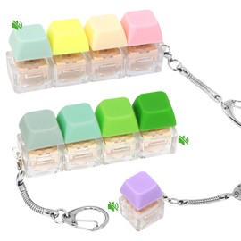 Lohoee Keyboard Fidget Toys- 3Pcs Fidget Keyboard Clicker Keyboard Button Fidget Keychain Decompression Toys for Stress Relief Office Pass The Time or Gift (Style A)