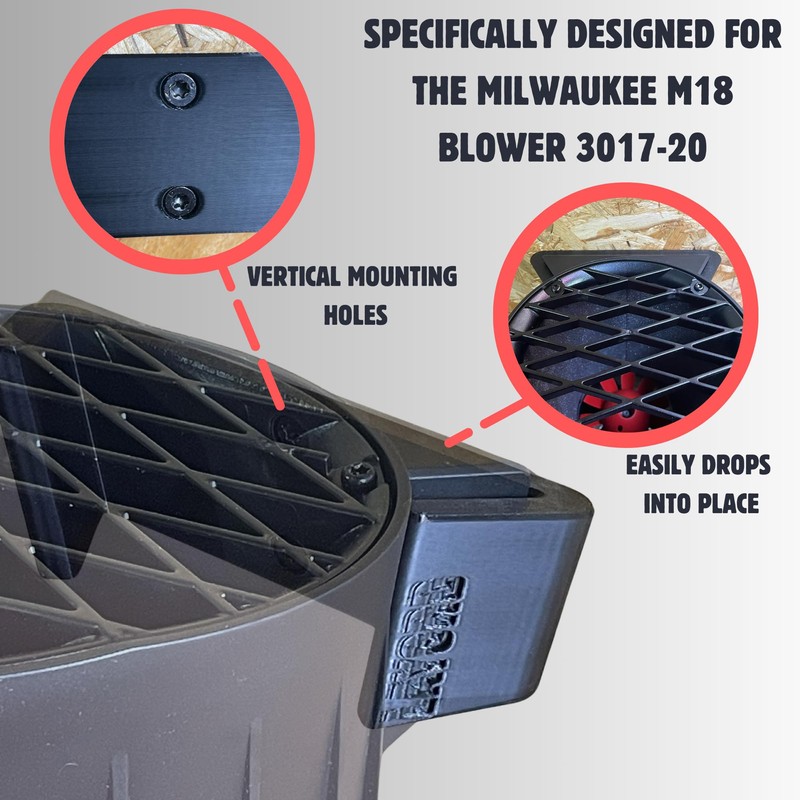 Milwaukee Wall Mount for M18 Leaf Blower | Only Compatible