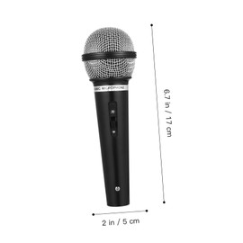 NUOBESTY Kids Pretend Microphone Toy - Plastic Fake Microphone Prop for Birthday Party Favors or Costume Play