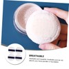 SAFIGLE 4Pcs Fluffy Round Powder Puff with Ribbon for Makeup