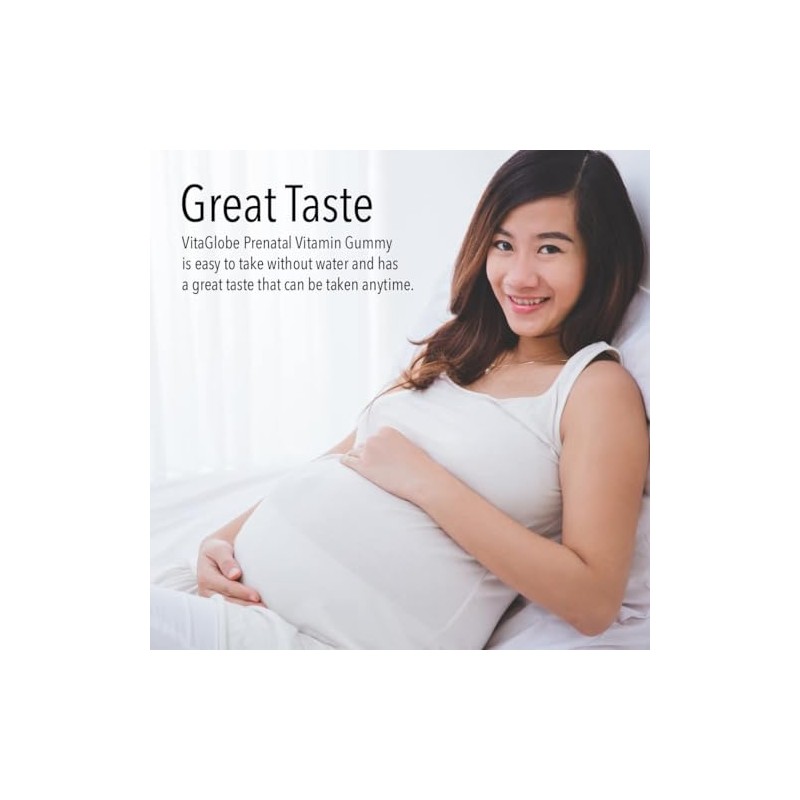 VITA GLOBE Prenatal Fish Oil Gummy Vitamins - Womens Multivitamin