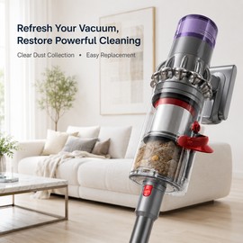 Dust Bin Replacement for Dyson V11 Vacuums – Compatible Plastic Dust Cup Collector for Daily Home Cleaning