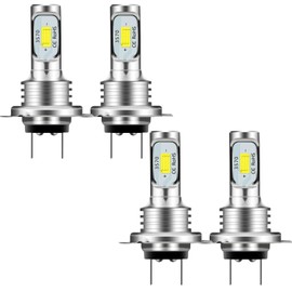 Edearkar H7 LED Headlight Bulb (4-Pack) H7 80W 3570 2SMD 6000K High Bright Decoding Light Car LED Fog Light Motorcycle Light for Car Motorcycle