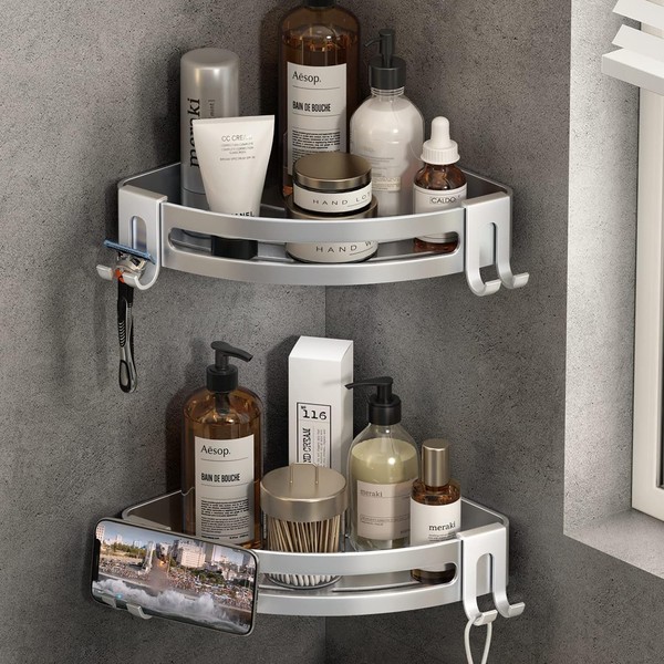 Voldra Shower Shelf No Drilling Shower Shelf Corner Bathroom Shelf