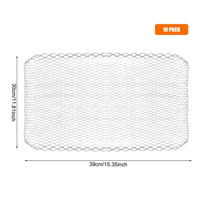 10 Pack BBQ Grill Mesh Mat,Mesh Baking Tray,Grill Mesh,Disposable Barbecue